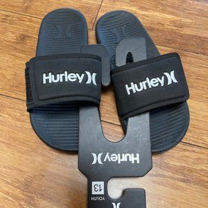 HURLEY BANE-V SLIDES BOY'S SIZE 13 NWT